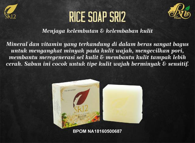 SABUN BERAS HERBAL SR12 TERLARIS..!! RICE SOAP / SABUN JERAWAT BPOM / KULIT BERMINYAK &amp; SENSITIF