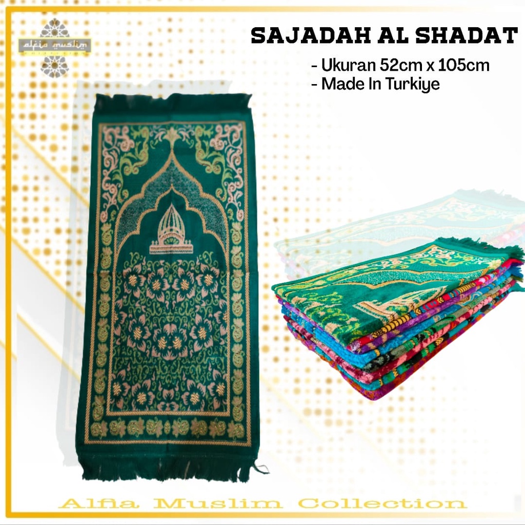 Sajadah Aidin Midi Ukuran 52 x 105 CM Sejadah Murah