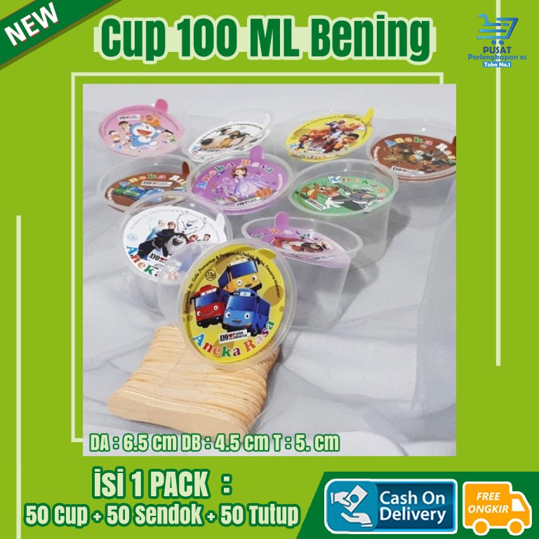 

Cup Es Krim 100 ML Bening Paket Murah / Ice Cream Cup / Cup Es Krim Plastik / BISA COD