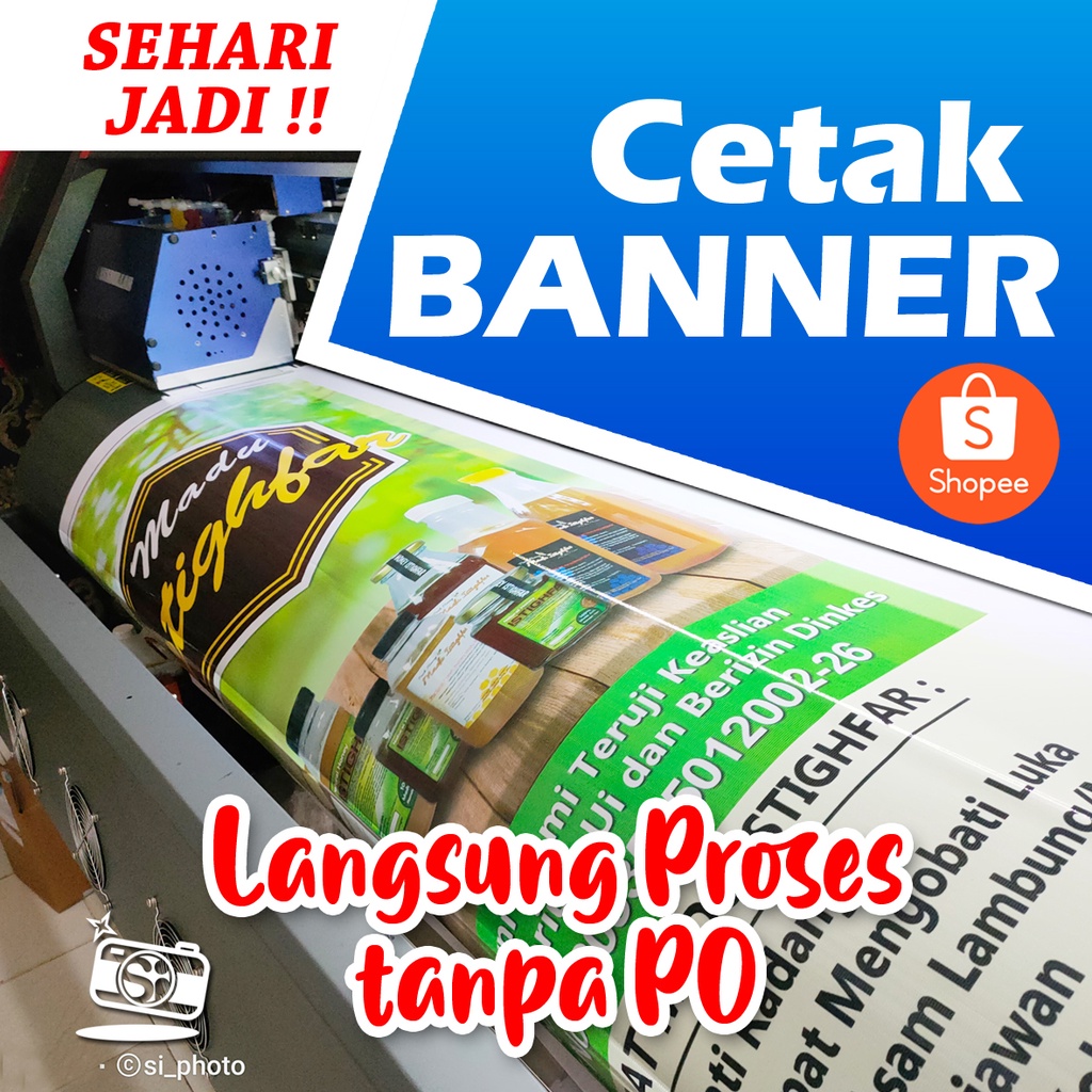 Jual Cetak Banner Frontlite Bahan Flexi Spanduk Backdrop Custom Shopee Indonesia