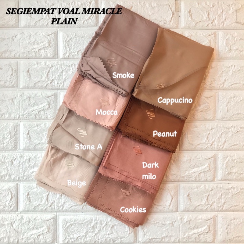 [ PART 1 ] SEGIEMPAT VOAL MIRACLE PLAIN LASER CUT UMAMA SCARF / SQUARE VOAL LC PREMIUM TERMURAH