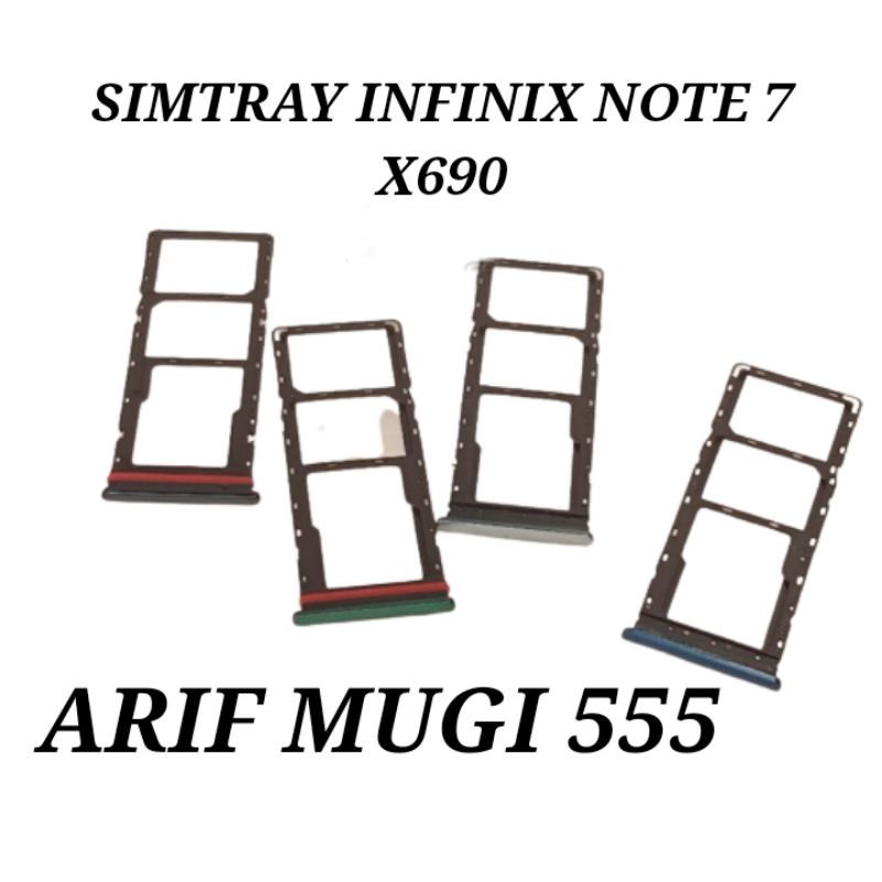 Simtray Simlock Slot kartu Tempat Sim Infinix Note 7 X690 Original