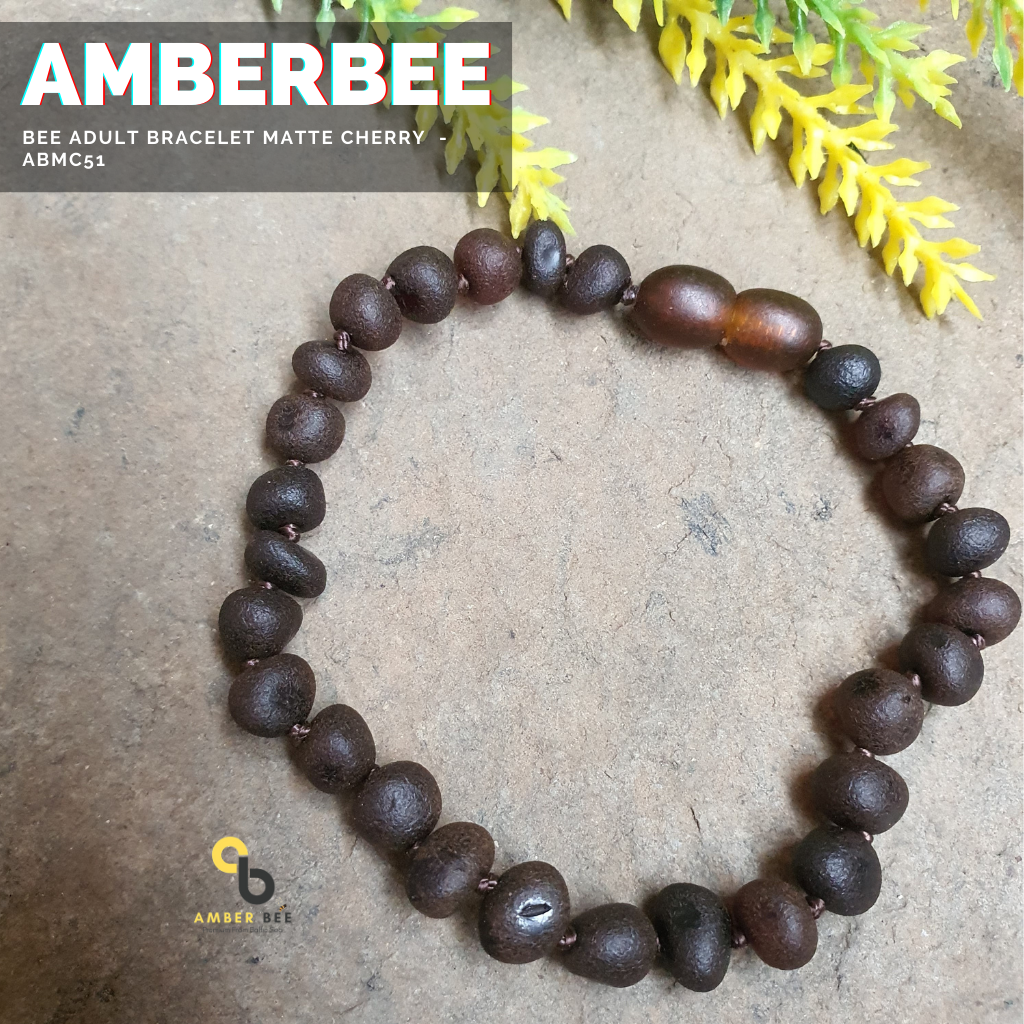 Gelang Amber Dewasa Premium IUlir (Non Strech) By Amber Bee ABMC51