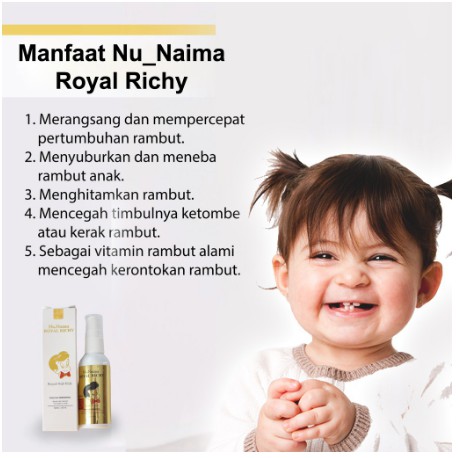 Naufa Royal Richy Serum Rambut Subur Penumbuh Rambut Bayi Dan Anak Kualitas Premium