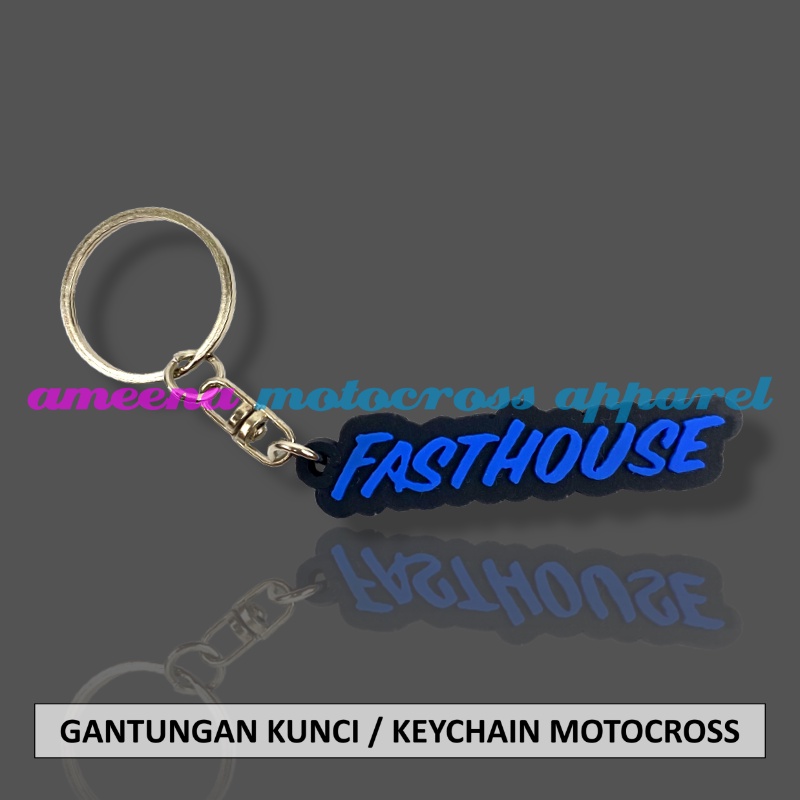 Gantungan Kunci Motocross - Keychain Trail MX - Gantungan Kunci Trabas - Keychain Enduro - Souvenir Trail - Keychain Souvenir - FH006