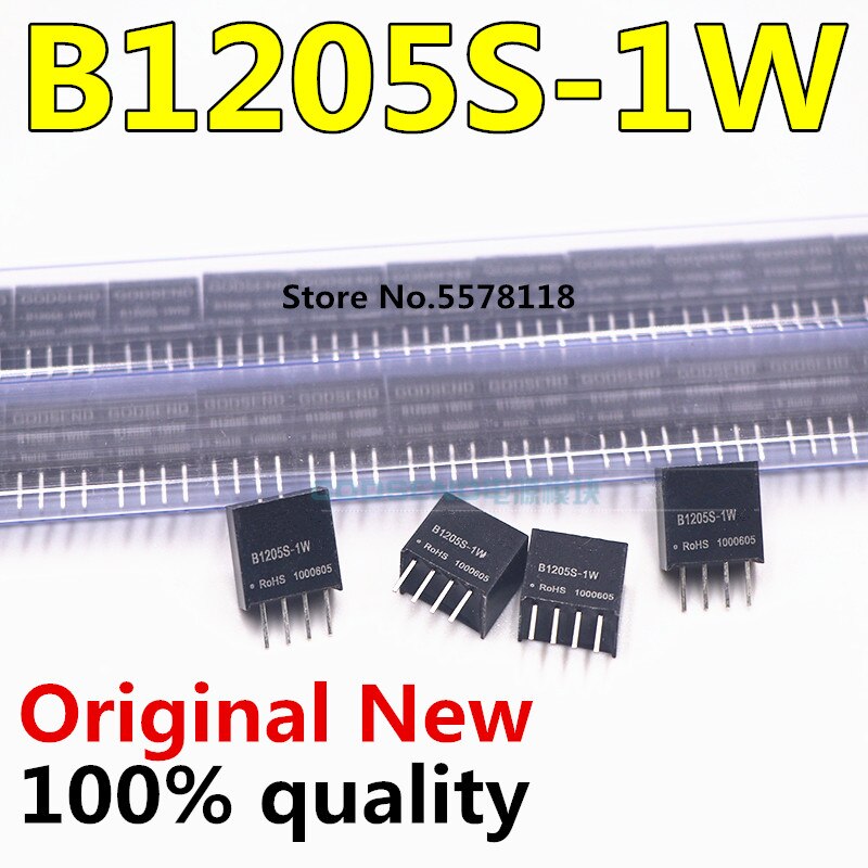 (Ready Stock) 1Pc B1205S-1W B1205S dc 12V Ke 5V 0.2a Modul Daya dcdc Terisolasi