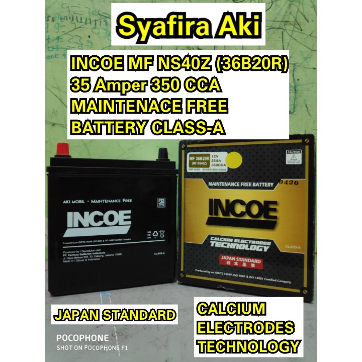 Jual Aki Mobil Suzuki APV -Carry Series -Splash INCOE MF Astra NS40Z