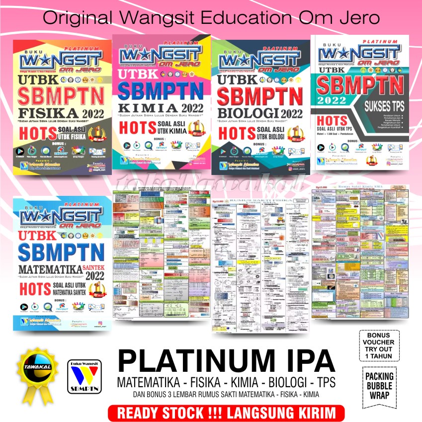 Buku Wangsit 2022 / UTBK SBMPTN 2022 / SAINTEK / Platinum IPA