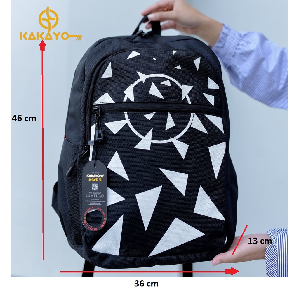 Kakayo/Tas Ransel/Backpack/tas punggung dari bahan cordura bisa dipakai untuk santai,sekoalh,kuliah kantor dan harian  cocok buat nak muda laki -laki ,perempuan atau cewk dan cowok