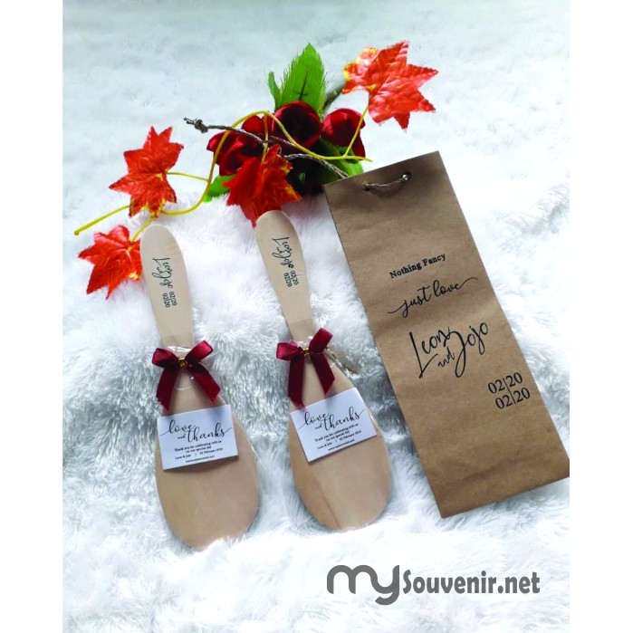 

Souvenir Pernikahan Centong Bulat Plus Paperbag