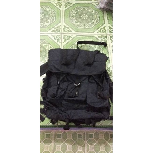 SKD  Rangsel tempur /tas tempur T45 warna hitam dan hijau