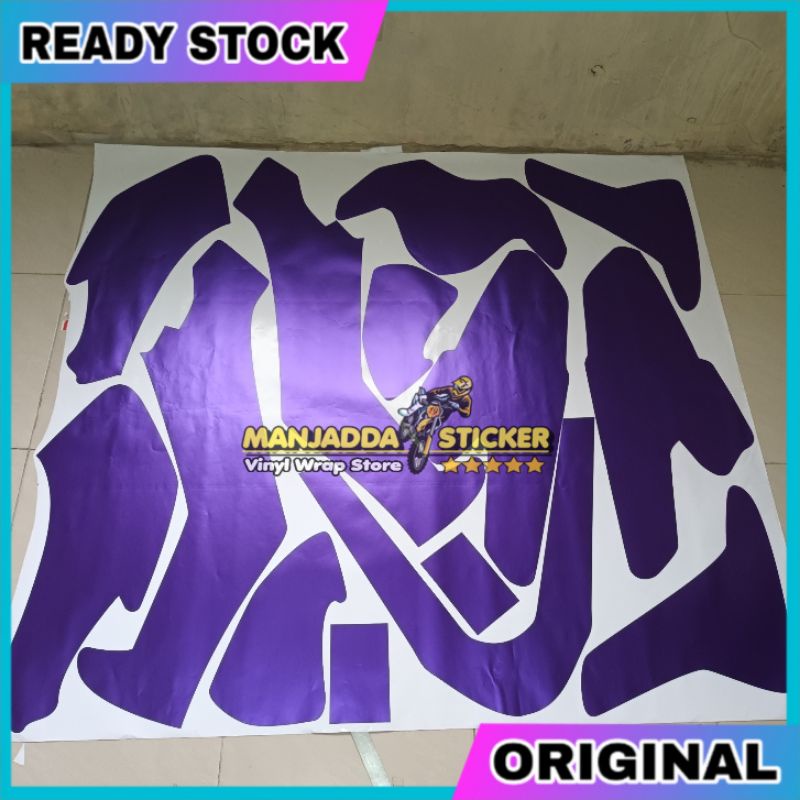 skotlet stiker decal nmax polos fullbody warna tosca satin tinggal dipasang tanpa ribet potong bahan