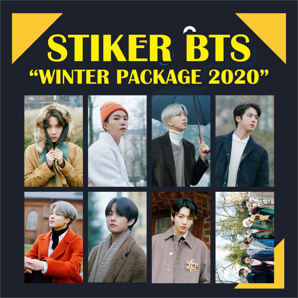 (READY STOCK) STIKER BTS WINTER PACKAGE 2020 KPOP MURAH