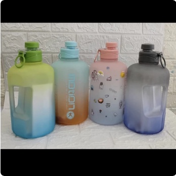 Botol Minum MOTION 2,2Liter Rainbow BPA Free Premium Free Sticker Lucu