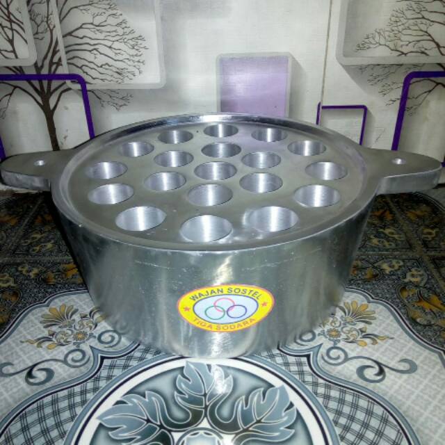 Wajan/Cetakan/Alat sostel mini (SOSIS TELUR) Lubang 19 ,kedalaman 8cm diameter 3,1cm