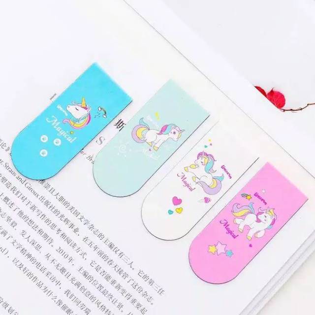 

Pembatas Buku Magnet Unicorn