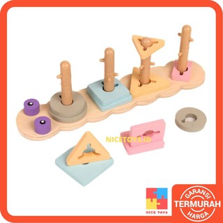 pastel wooden toys