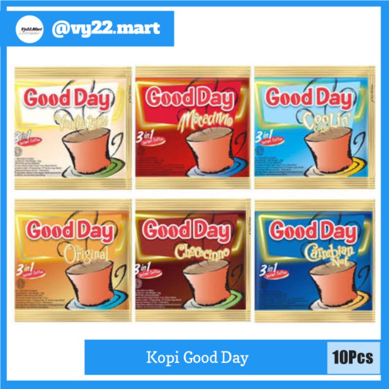 

Kopi Good Day Sachet 20gr x 10Pcs All Varian