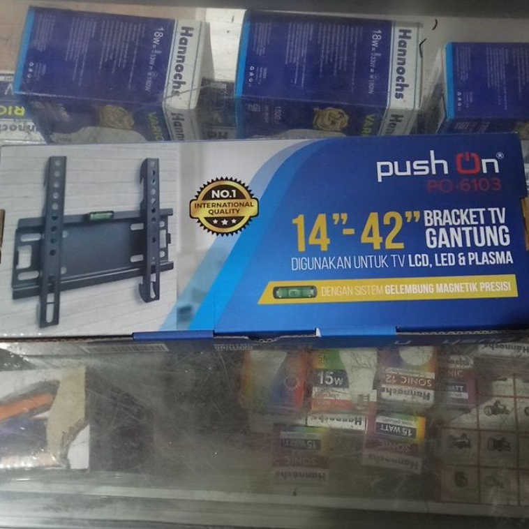 Breket tv led/lcd 14in-42in breket tv gantung
