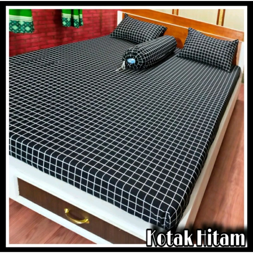 SPREI MOTIF AESTHETIC UKURAN 180x200//Sprei Motif Kotak Minimalis Remaja //Seprai Home Made