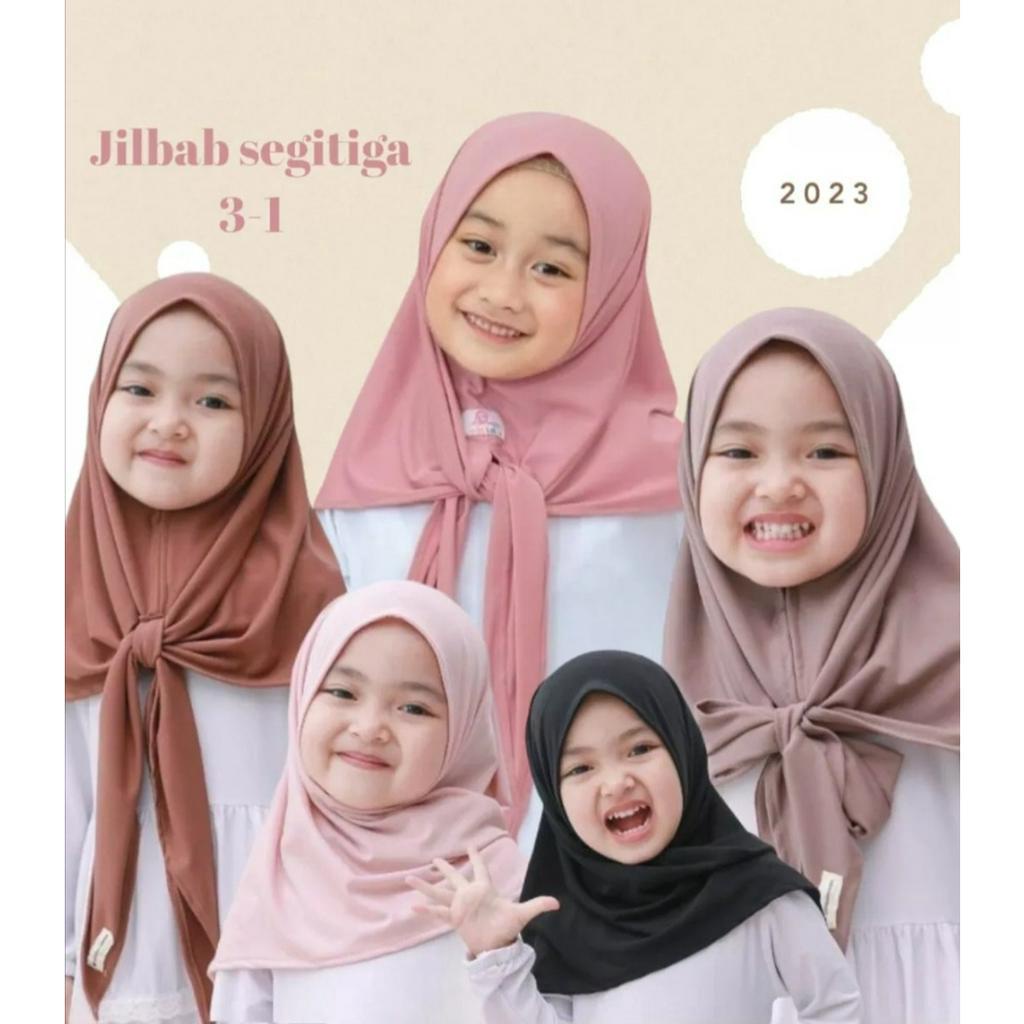 HIJAB ANAK PAUD HIJAB SEGITIGA / JILBAB ANAK PEREMPUAN / KERUDUNG ANAK KEKINIAN