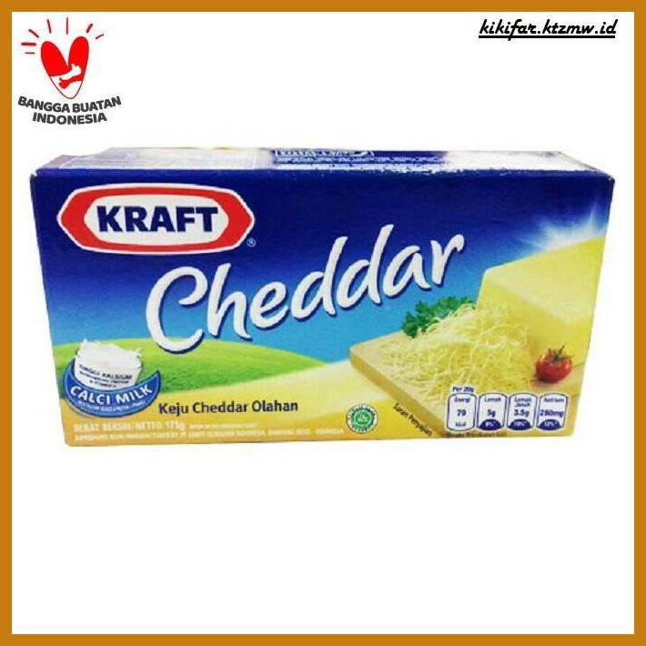 

Ujekujek- Keju Cheddar Kraft 175Gr -Original.