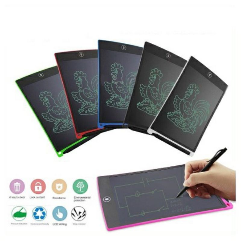 LCD WRITING WRITTING TABLET 8.5 INCH PAPAN TULIS ANAK TAB MAINAN