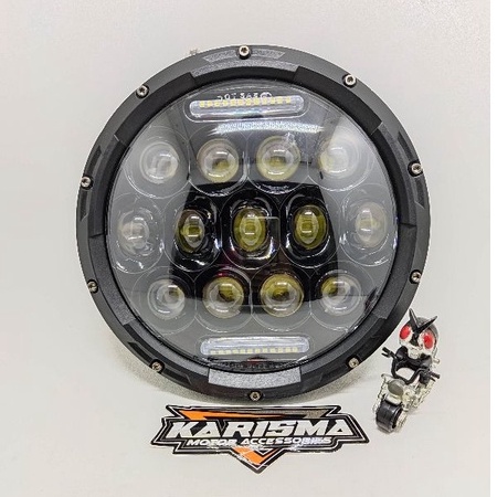 Lampu Daymaker 7 Inch 13 Mata 13 led SPDR ada lubang breket