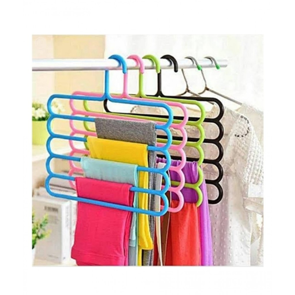 1 pcs Hanger Gantungan pakaian 5 in 1  multifungsi / gantungan jilbab / Hanger Hijab 5 layer