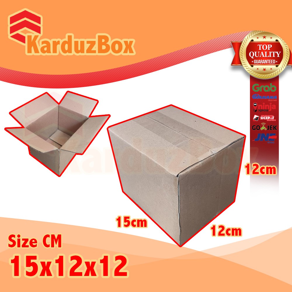 

15x12x12 kardus box packaging POLOS BARU