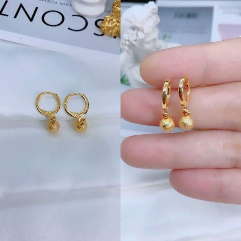 Anting bola gold lapis emas xuping perhiasan  CN0826