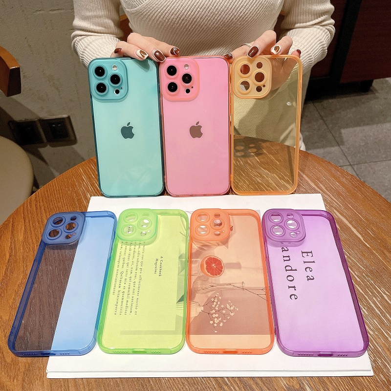 Soft Case Hp Transparan Untuk Iphone 13 / 11 / 12pro / Max / Xr / Xsmax / 7 / 8plus