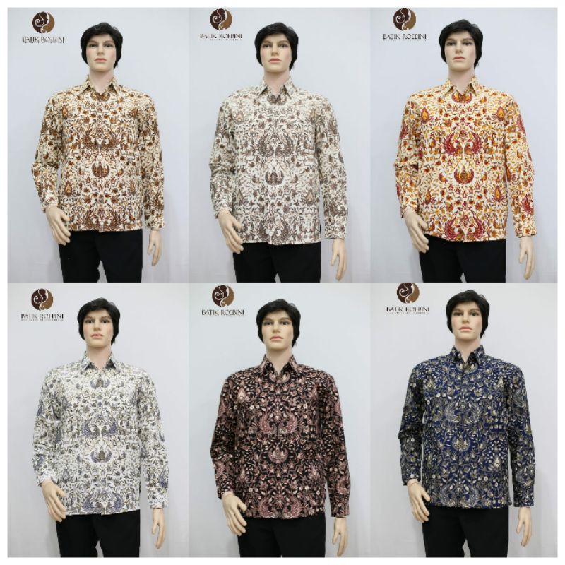 Batik Roebini Hem lengan panjang pria motif