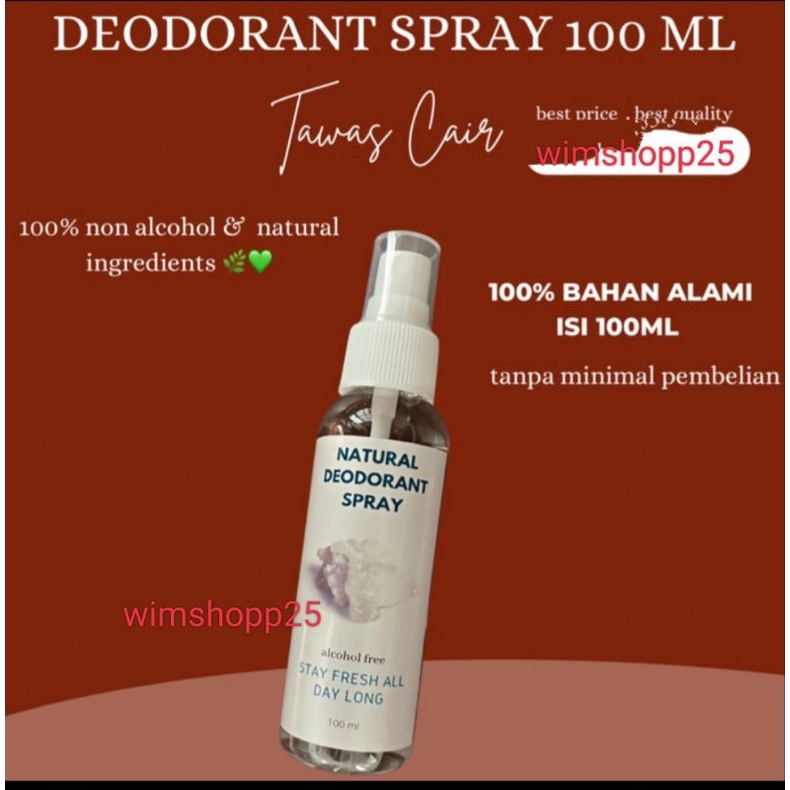 DEODORANT SPRAY ORIGINAL ASLI TAWAS 100%