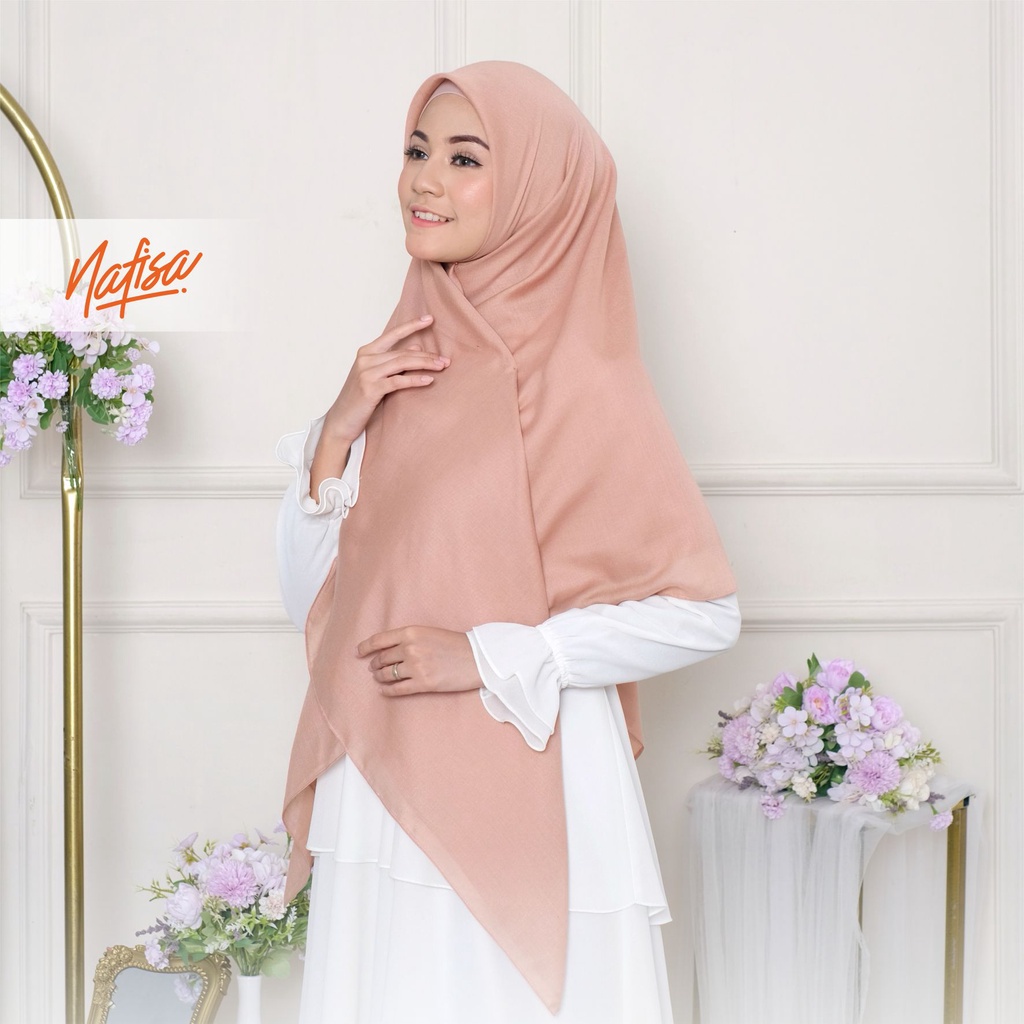 PROMO MANTUL SALE | Jilbab Saudia Eksklusif Scarf ALLURA HIjab Segiempat Voal | Kerudung Katun Jahit Tepi Segi Empat Sekolah