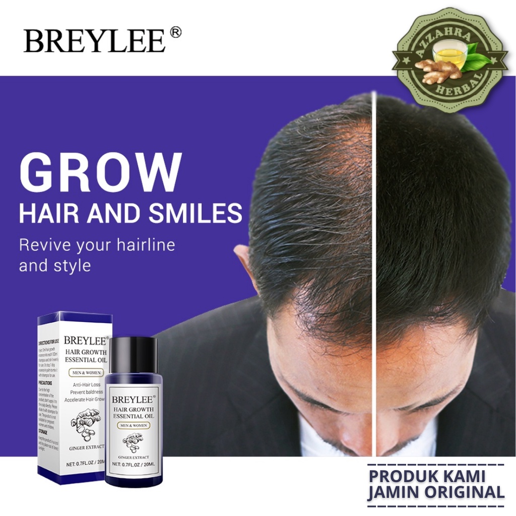 Serum Penumbuh Rambut Botak Rontok Genetik / Minyak Penumbuh Rambut - BREYLEE Hair Growth