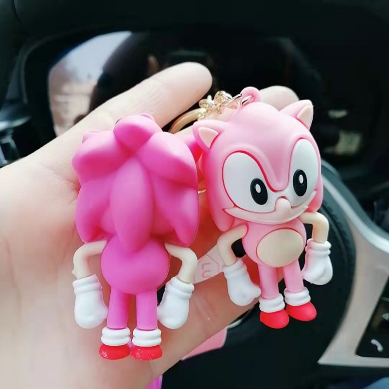 Gantungan Kunci Boneka Kartun Anime Sonic Untuk Aksesoris Tas / Handphone