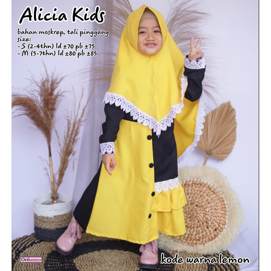 GAMIS ANAK ALICA KIDS/ GAMIS ANAK RENDA/ GAMIS ANAK KOMBINASI