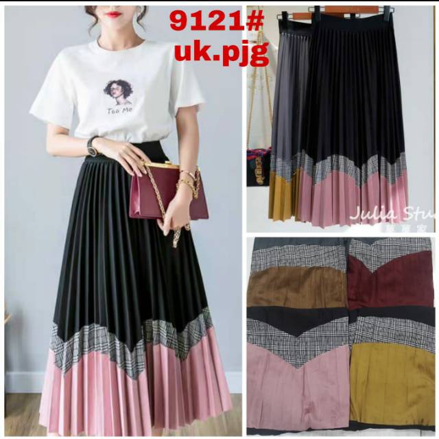 ROK PANJANG PLISKET IMPORT