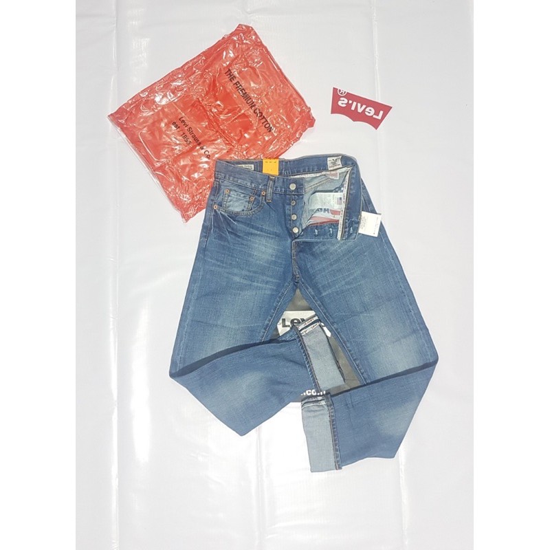 Celana Jeans Pria Celana Jeans Cowok Celana Jeans Pria LEVIS 505 Original USA Straight Denim Premium