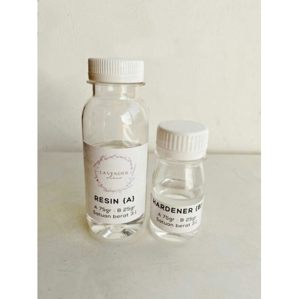 Set cairan pembuat kerajinan resin import bening + katalis (hardener) phone case transparan/casing