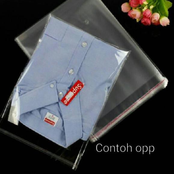 

SALE!! KODE-655 PLASTIK OPP 30x40 KEMASAN BAJU / PLASTIK BENING SEAL LEM