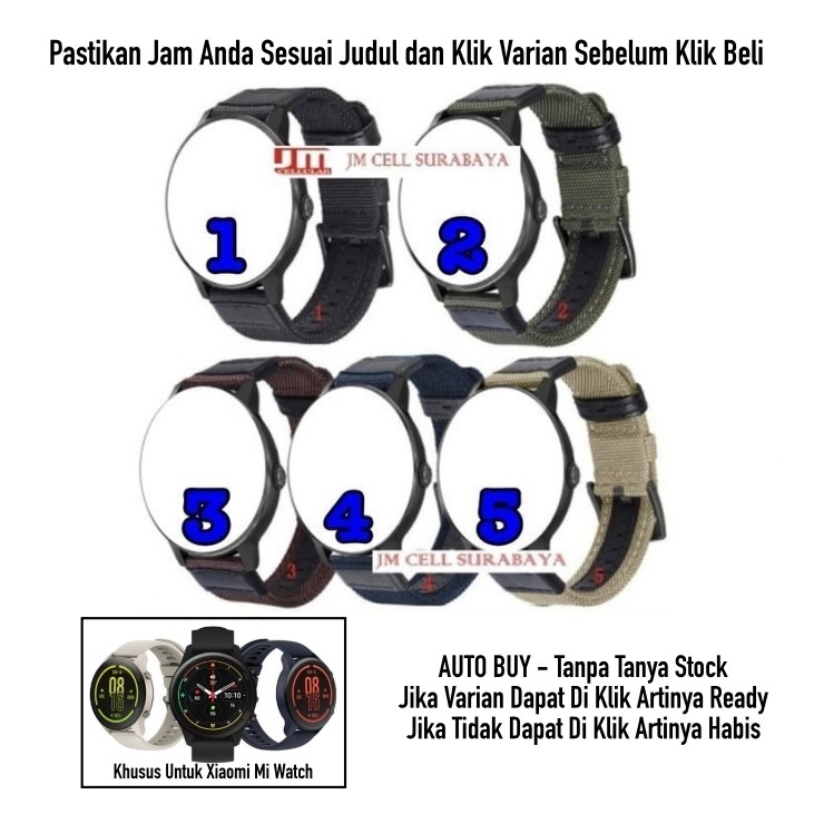 Tali Jam Tangan Strap Xiaomi Mi Watch - Woven Nylon Stylish