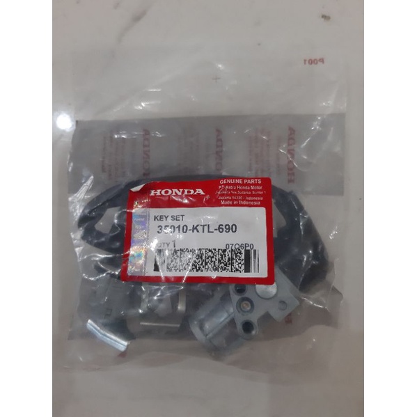 KUNCI KONTAK SUPRA FIT NEW SILVER BENTUK BULAT 35010 KTL 690