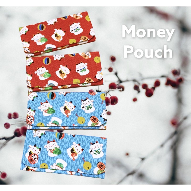 Fawn’G Handmade - Money POUCH Japanese Lucky Cat / Angpau imlek / Dompet Angpau Kain