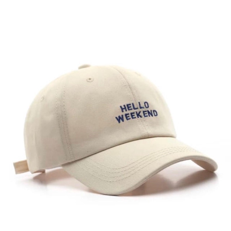 TOPI AESTHETIC HELLO WEEKEND UNISEX