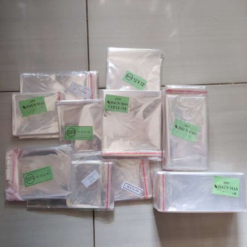 Jual Plastik Opp Bening Lengkap Isi Pcs Shopee Indonesia