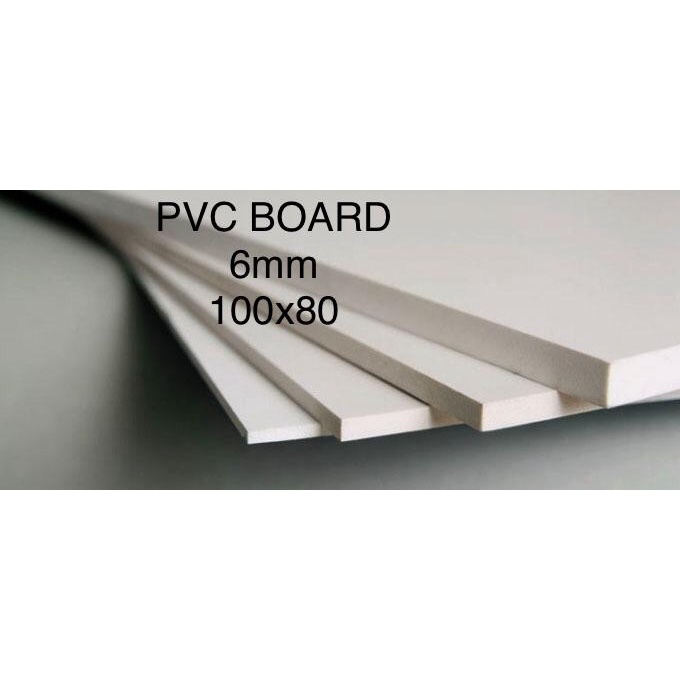 PVC Board/ PVC Foam Board 6mm Ukuran 100x80 cm, 80 x 100 cm