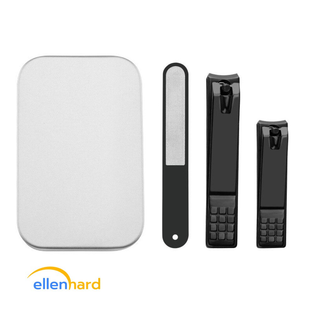 Gunting Kuku Set Potong Kuku 3 Pcs Nail Trimmer Manicure Pedicure Stainless Steel