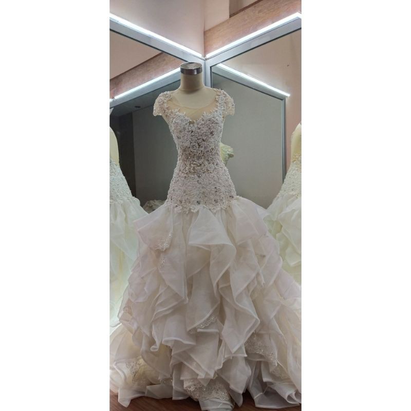 gaun wedding mermaid / gaun wedding preloved / gaun wedding second